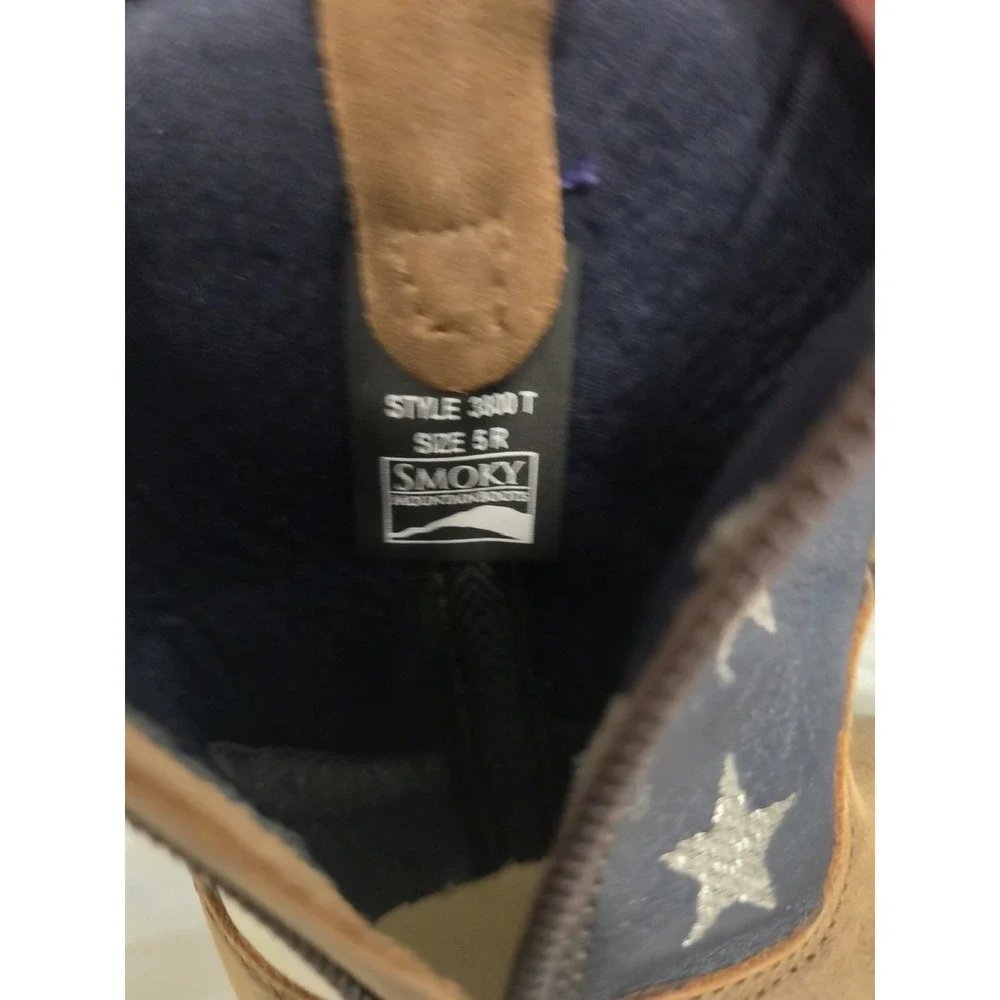 SMOKY MOUNTAIN BOOTS Toddler Stars And Stripes Size 5R Western Boots